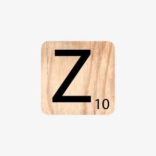 Vue de face de la lettre Z