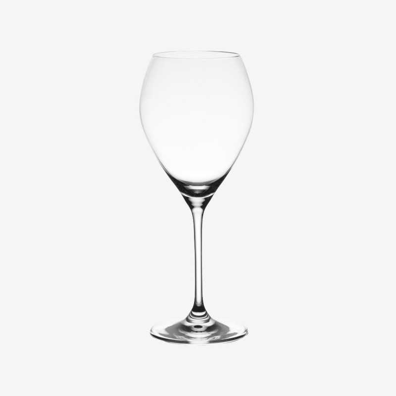 Vue de face du verre à vin SILHOUETTE
