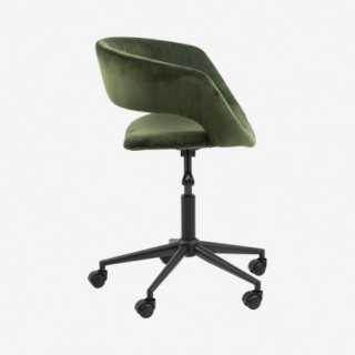 Vue de profil du fauteuil de bureau ATRONE vert