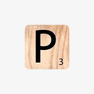 Vue de face de la lettre P