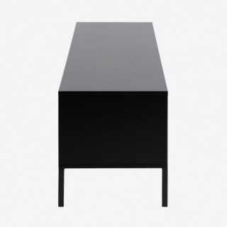  Vue de profil du meuble TV ALIBA avec tiroirs