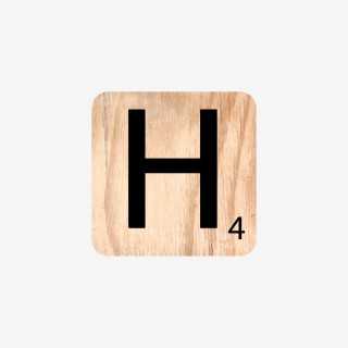 Vue de trois-quarts de la lettre H