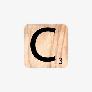 Vue de face de la lettre C