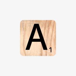 Vue de face de la lettre alphabet