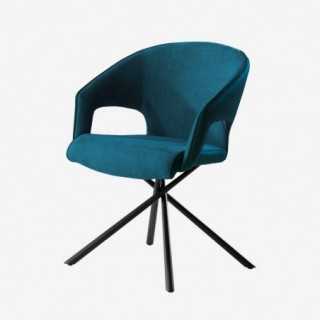 Chaise pivotante CLINTY Coloris chaises Bleu