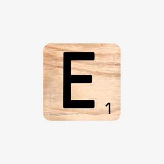 Vue de face de la lettre E