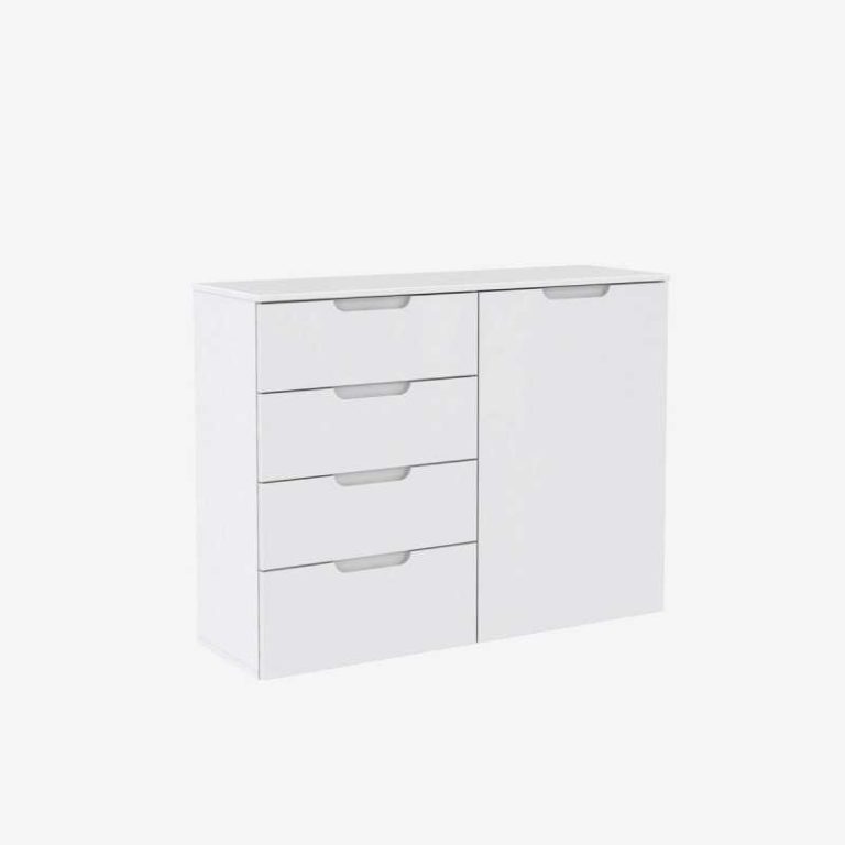 Commode 1 porte 4 tiroirs - FIONA
