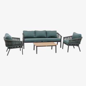 Vue de face du salon de jardin ORIENGO