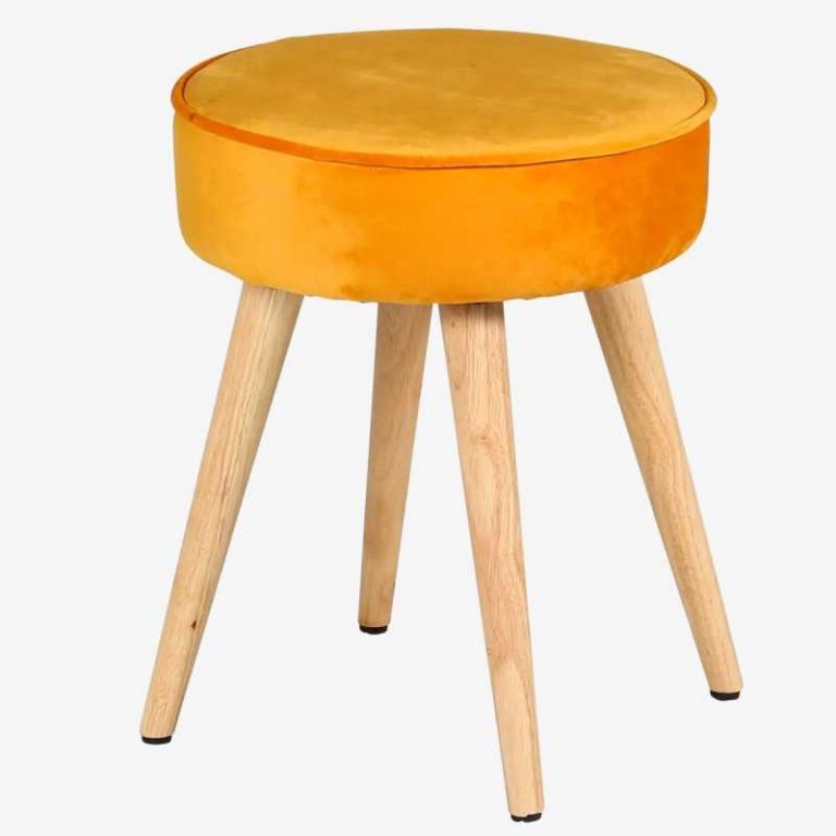 Powel Tabouret Velours 2