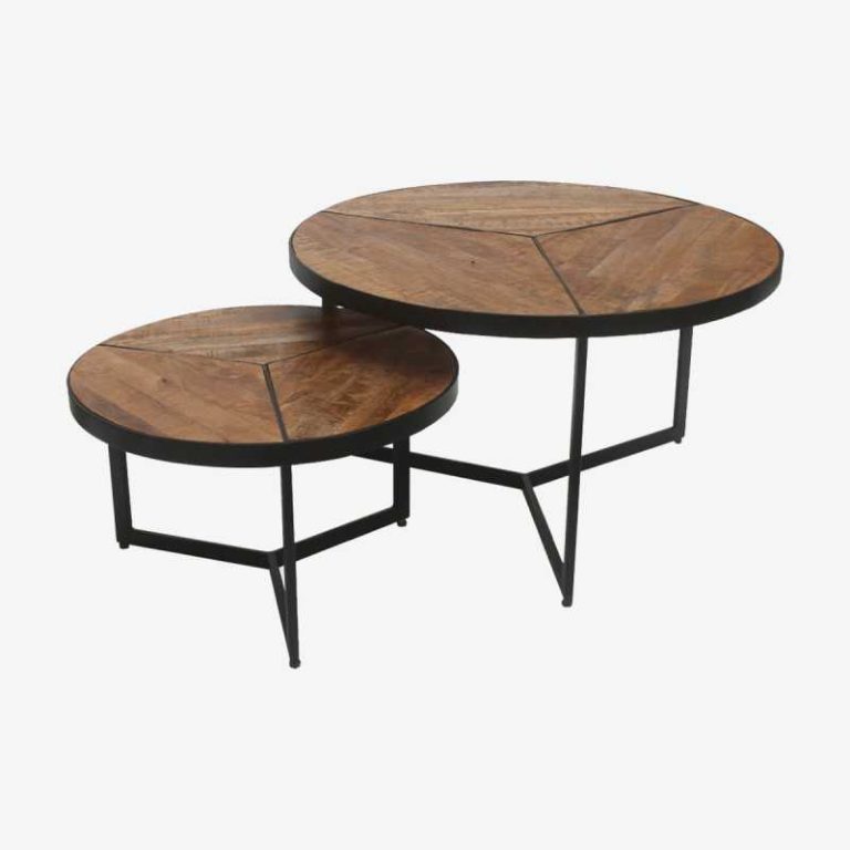 Tables basses gigognes marron - RAYA