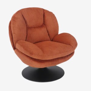 PEPPER Fauteuil velours cotele