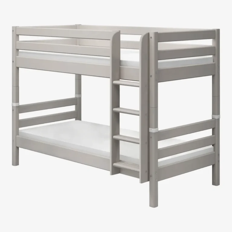 FLEXA Lit superposé 154cm avec échelle et barrière