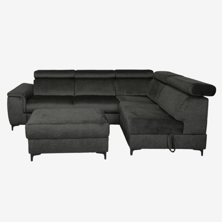 MAJESTIC Angle convertible droit + pouf