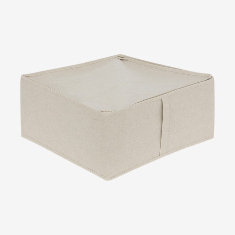 Housse de rangement souple 45x45 cm beige - DRESSY