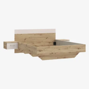 FLORA Lit 160 + chevets suspendus