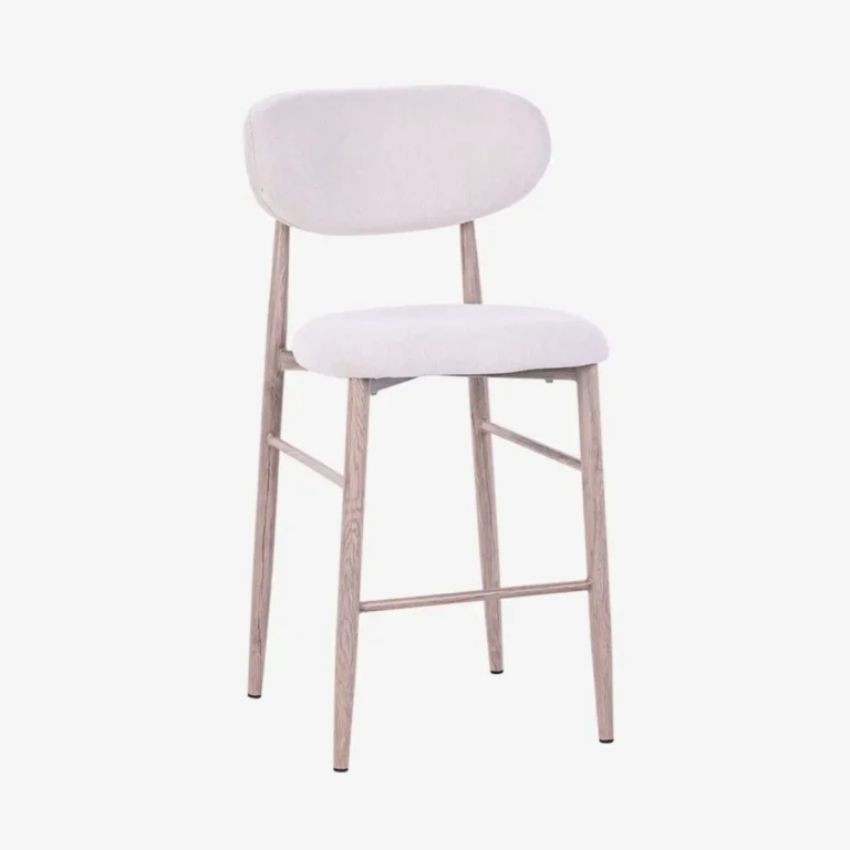 Tabouret réglable snack pied bois clair - PRALINE