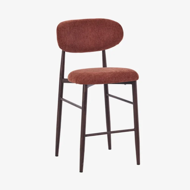 Tabouret réglable snack pied bois foncé - PRALINE